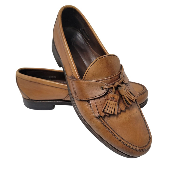 Allen Edmonds Enfield Tassel Loafers Size 12 Men's Brown Excellent Condition - Picture 4 of 15